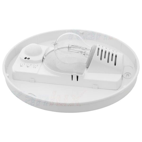 Plafon sufitowy lampa Kanlux Pires biały  1 x E27 x 40W IP44 wym: 11 x 28 x 28 cm - 1 szt.
