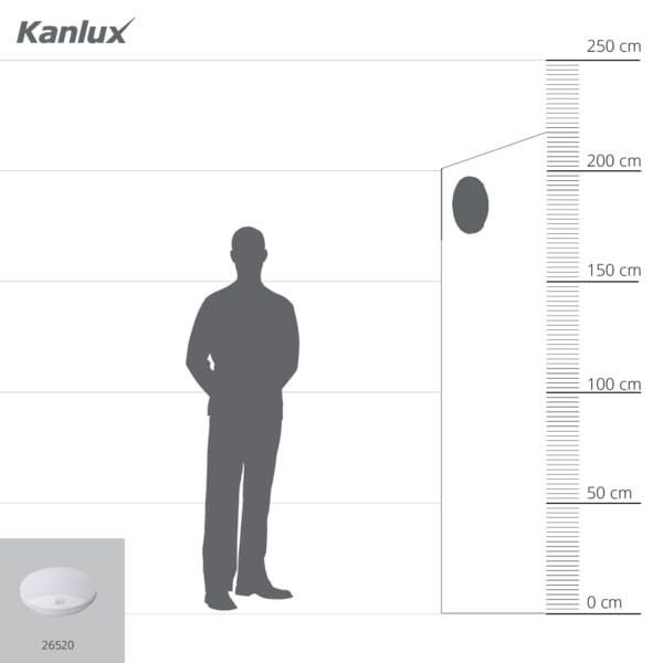 Plafon sufitowy lampa Kanlux Sanso biały LED 15W 4000K 1250lm  IP44 wym: 5 x 25 x 25 cm tworzywo sztuczne - 1 szt.