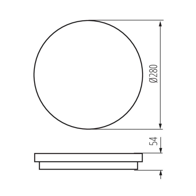 Plafon sufitowy lampa Kanlux Stivi biały LED 24W 4000K 3120lm czujnik IP65 wym: 5,4 x 28 x 28 cm tworzywo sztuczne - 1 szt.