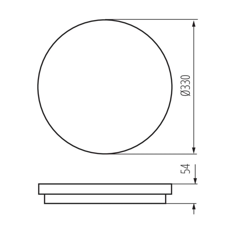 Plafon sufitowy lampa Kanlux Stivi biały LED 36W 4000K 4680lm czujnik IP65 wym: 5,4 x 33 x 33 cm tworzywo sztuczne - 1 szt.