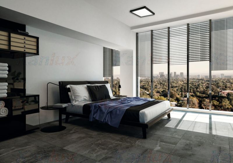 Plafon sufitowy lampa Kanlux Tybia biało-czarny LED 38W 4000K 3800lm  IP20 wym: 6,1 x 41 x 41 cm aluminium - 1 szt.
