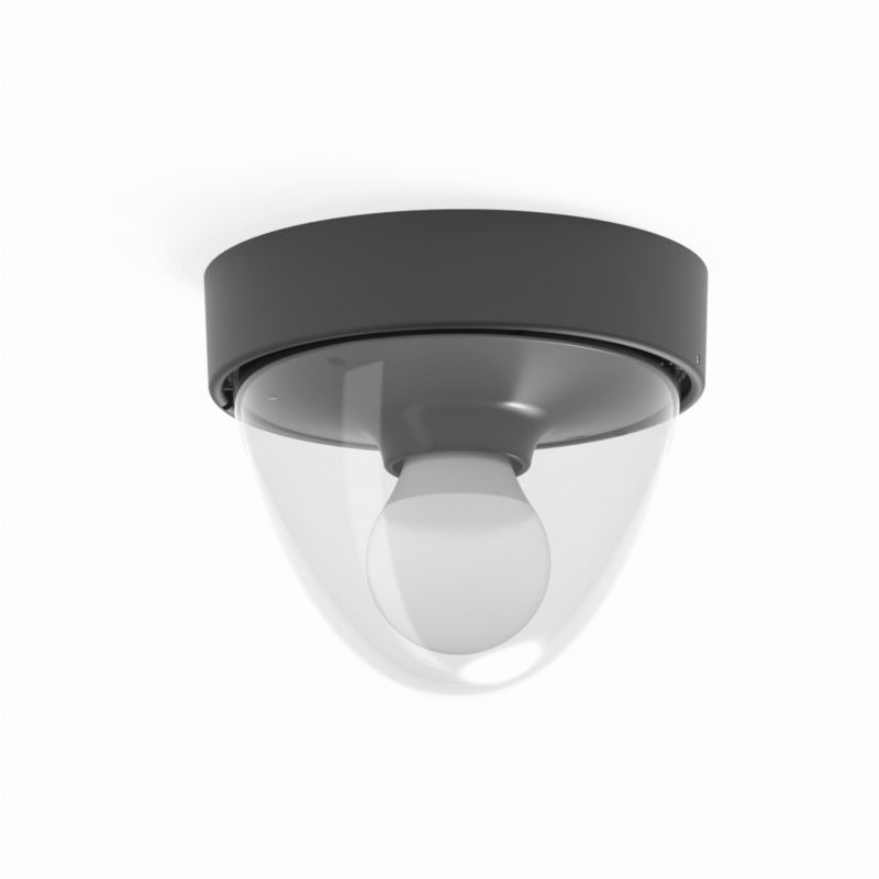 Plafon sufitowy lampa Nowodvorski Lighting Nook czarno przezroczysty  1 x E27 x 10W IP44 wym: 15,5 x 17 x 17 cm - 1 szt.