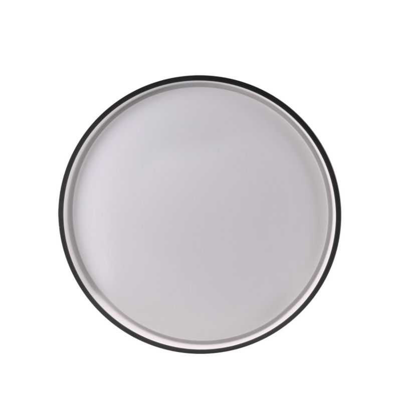 Plafon sufitowy lampa Polux Jadwiga czarno-biały LED 72W 3000K-6000K 8000lm  IP44 wym: 7,5 x 48 x 48 cm tworzywo sztuczne - 1 szt.