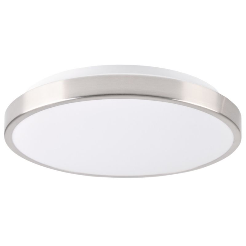 Plafon sufitowy lampa Polux Kern  biały nikiel LED 15W 4000K 1600lm  IP20 wym: 7 x 29 x 29 cm tworzywo sztuczne - 1 szt.