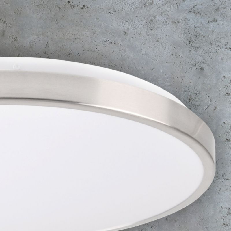 Plafon sufitowy lampa Polux Kern  biały nikiel LED 15W 4000K 1600lm  IP20 wym: 7 x 29 x 29 cm tworzywo sztuczne - 1 szt.