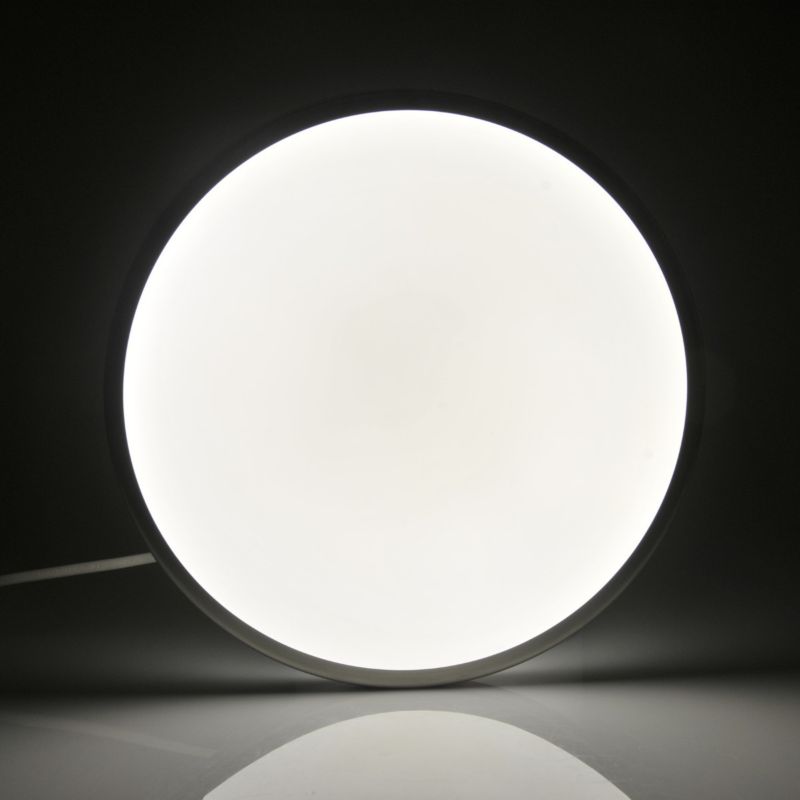 Plafon sufitowy lampa Polux Kern  biały nikiel LED 15W 4000K 1600lm  IP20 wym: 7 x 29 x 29 cm tworzywo sztuczne - 1 szt.