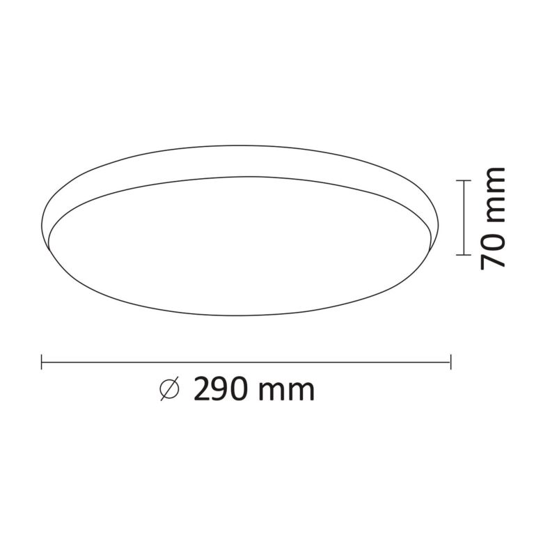 Plafon sufitowy lampa Polux Kern  biały nikiel LED 15W 4000K 1600lm  IP20 wym: 7 x 29 x 29 cm tworzywo sztuczne - 1 szt.