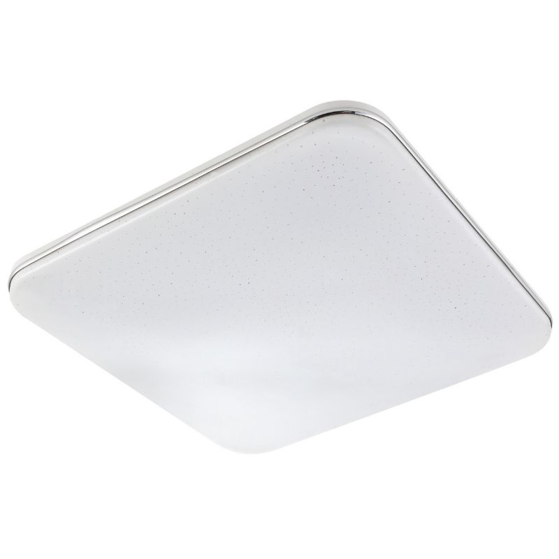Plafon sufitowy lampa Polux Syrius biały chromowany LED 72W 3000K-6500K 8000lm  IP20 wym: 7 x 43,2 x 43,2 cm - 1 szt.