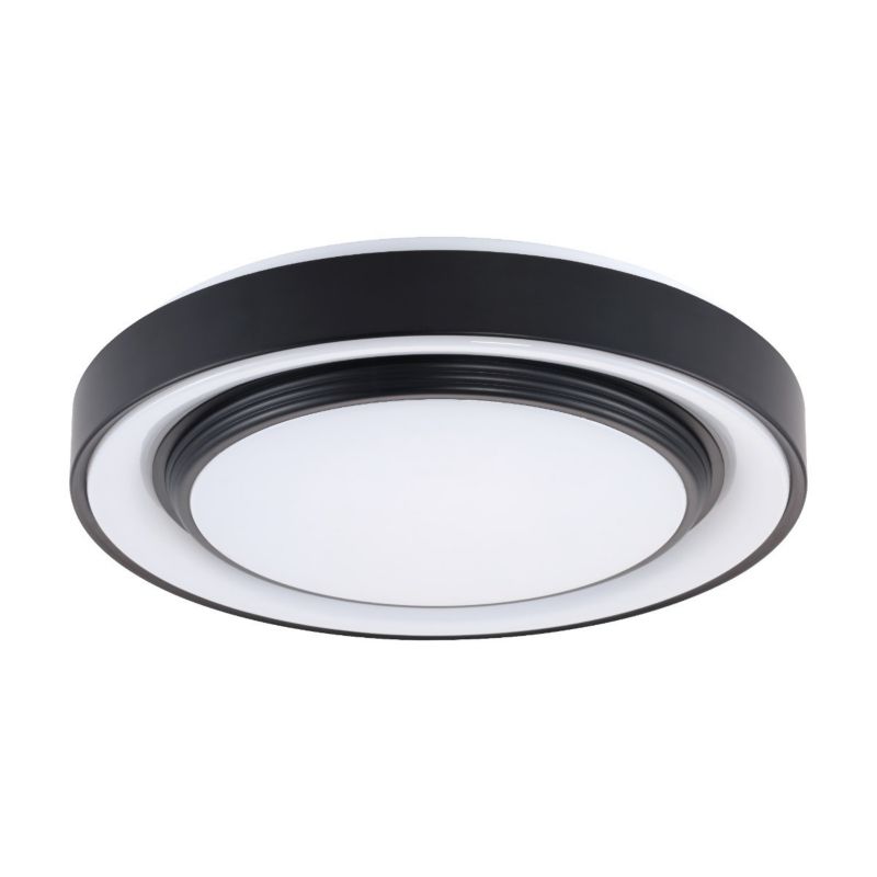 Plafon sufitowy lampa Polux Zygmunt czarno-biały LED 72W 3000K-6000K 8000lm  IP44 wym: 8 x 48,5 x 48,5 cm - 1 szt.
