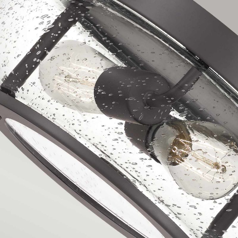 Plafon sufitowy lampa Quoizel Trilogy stary brązowo-przezroczysty  2 x E27 x 60W IP20 wym: 14,7 x 30,5 x 30,5 cm - 1 szt.