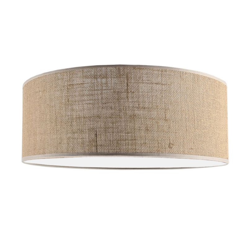 Plafon sufitowy lampa Shilo Lamego jutowo-biały  1 x E27 x 20W IP20 wym: 18 x 50 x 50 cm - 1 szt.