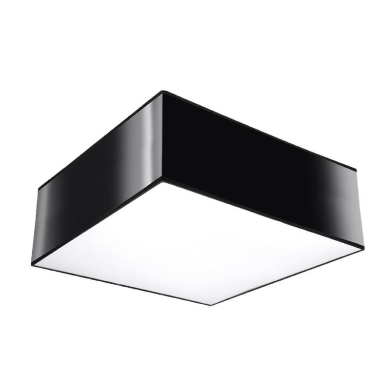 Plafon sufitowy lampa Sollux Lighting Horus czarny  1 x E27 x 15W IP20 wym: 11 x 25 x 25 cm - 1 szt.