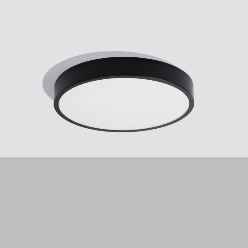 Plafon sufitowy lampa Sollux Lighting Onyx czarny LED 32W 3000K 2539lm  IP20 wym: 6 x 50 x 50 cm aluminium - 1 szt.