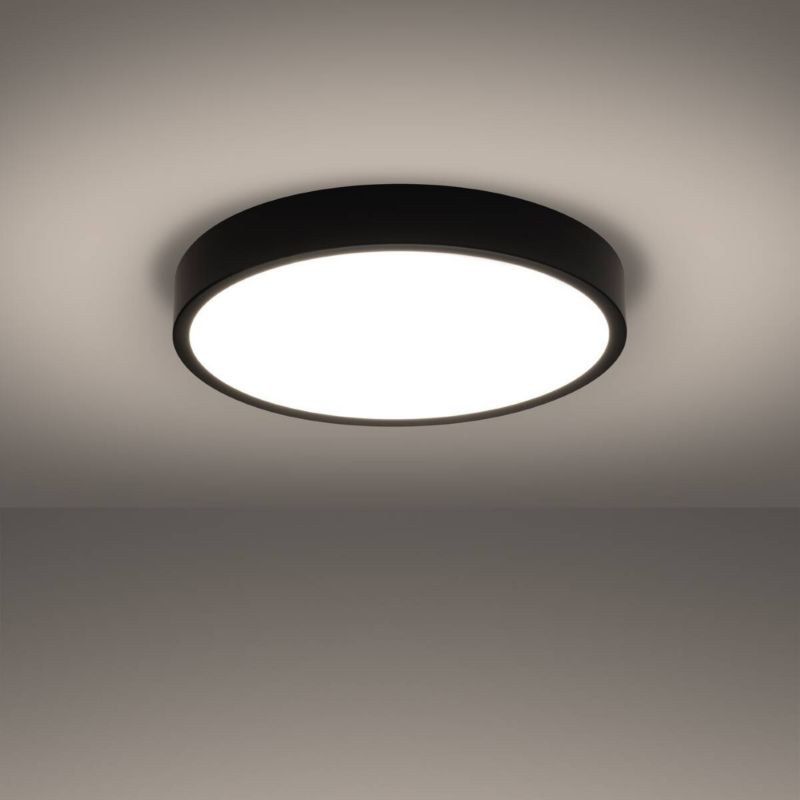 Plafon sufitowy lampa Sollux Lighting Onyx czarny LED 32W 3000K 2539lm  IP20 wym: 6 x 50 x 50 cm aluminium - 1 szt.