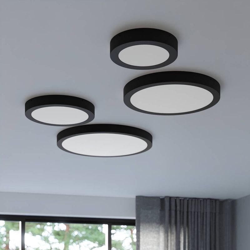 Plafon sufitowy lampa Sollux Lighting Onyx czarny LED 32W 3000K 2539lm  IP20 wym: 6 x 50 x 50 cm aluminium - 1 szt.