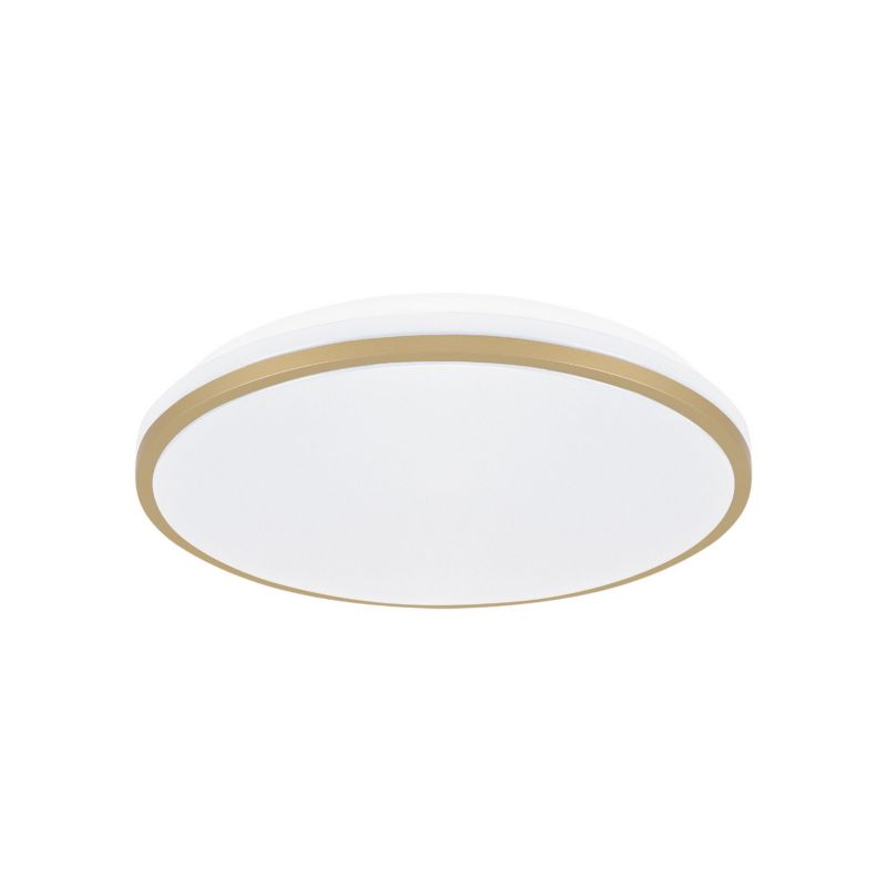 Plafon sufitowy lampa Struhm Linus biało-złoty LED 12W 4000K 730lm  IP20 wym: 6,5 x 28 x 28 cm tworzywo sztuczne - 1 szt.