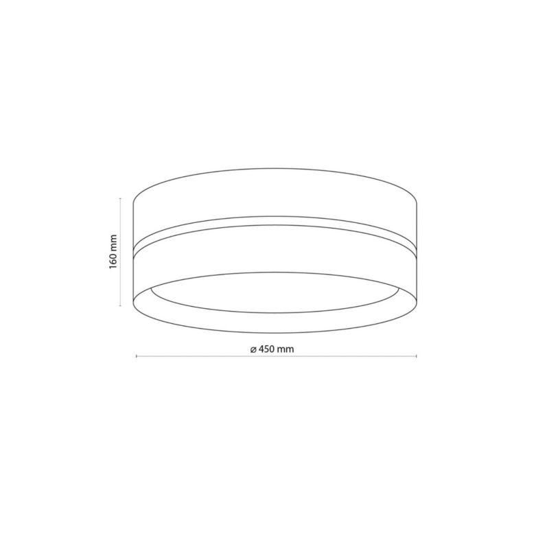 Plafon sufitowy lampa TK-Lighting Linobianco biały  3 x E27 x 15W IP20 wym: 16 x 45 x 45 cm - 1 szt.