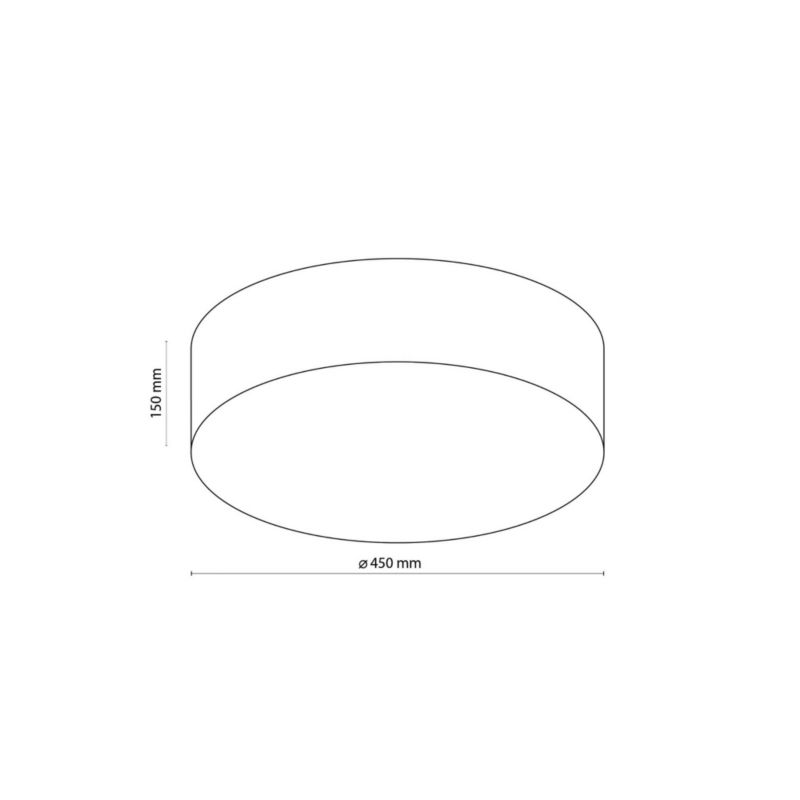 Plafon sufitowy lampa TK-Lighting Rondo biały  4 x E27 x 15W IP20 wym: 15 x 45 x 45 cm - 1 szt.