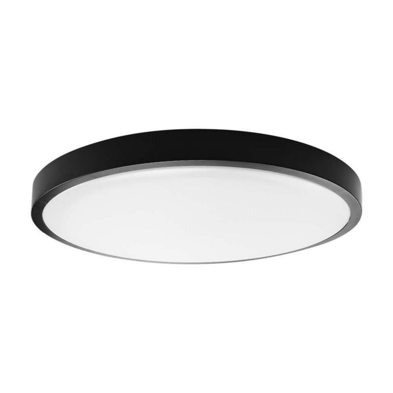 Plafon sufitowy lampa V-TAC  czarno-biały LED 36W 6500K 3820lm okrągły IP44 wym: 6,1 x 35 x 35 cm tworzywo sztuczne - 1 szt.