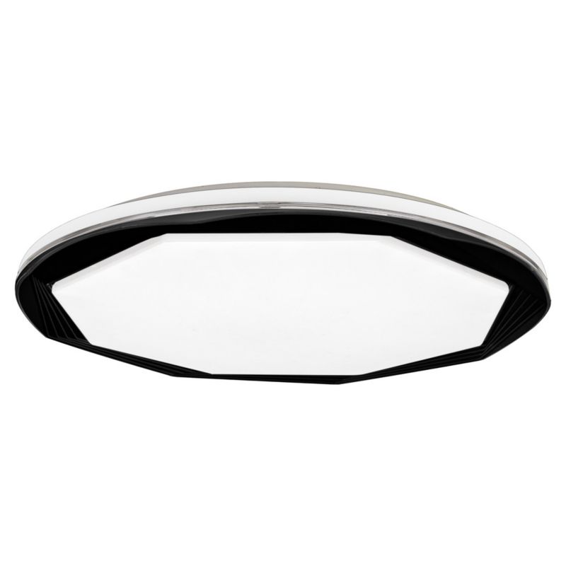 Plafon sufitowy Milagro Optima biało-czarny LED 52W 3000K-6000K 3640lm  IP20 wym: 6 x 48 x 48 cm tworzywo sztuczne - 1 szt.