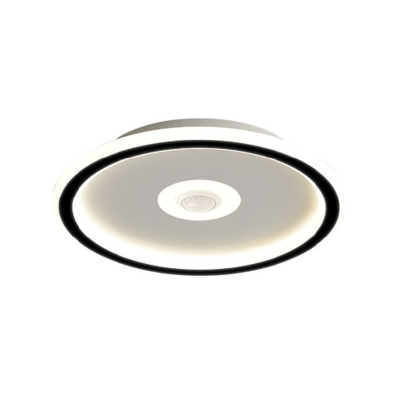 Plafon sufitowy nowoczesny Abigali Slim Motion czarno-biały LED 24W 4000K 1800lm  IP20 wym: 4,5 x 30 x 30 cm metal - 1 szt.