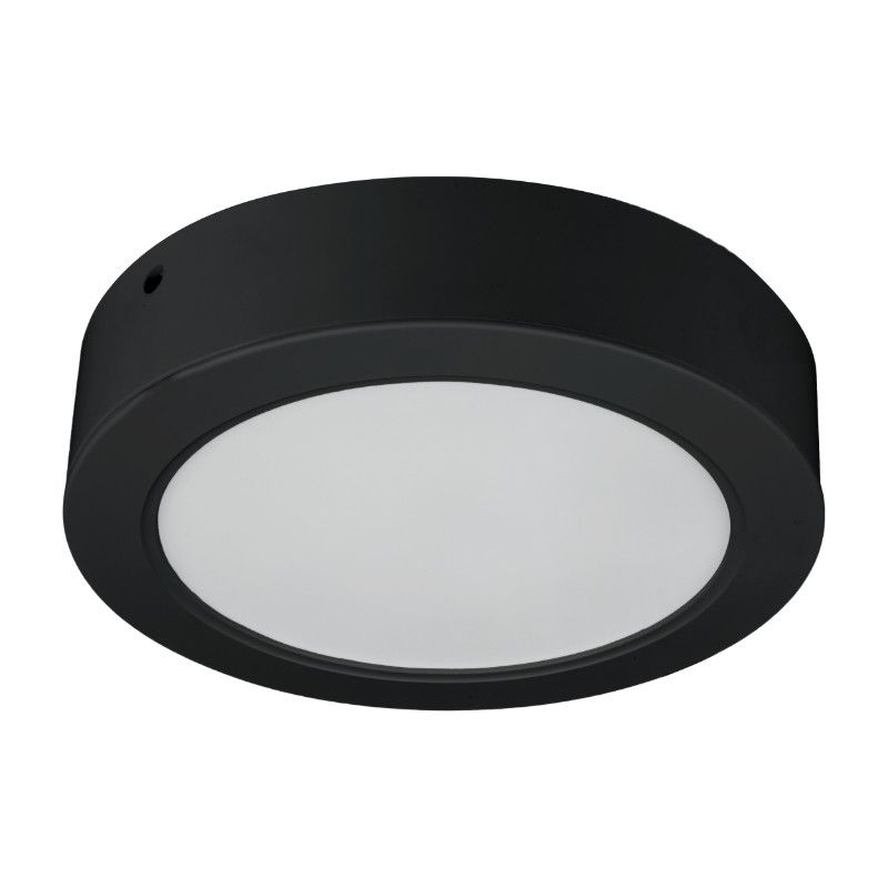 Plafon sufitowy nowoczesny DPM  czarno-biały LED 18W 3000K-6000K 1900lm łazienkowy IP54 wym: 4 x 16,7 x 16,7 cm - 1 szt.