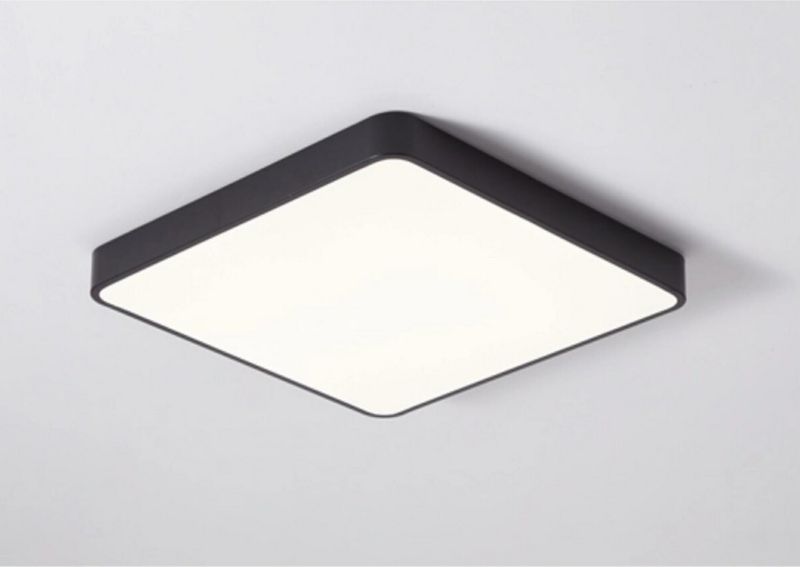 Plafon sufitowy nowoczesny IdeaLED Hollywood czarno-biały LED 36W 4000K 3240lm  IP20 wym: 5 x 40 x 40 cm metal - 1 szt.