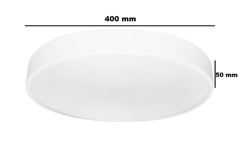 Plafon sufitowy nowoczesny IdeaLED Houston biały LED 36W 4000K 3240lm  IP20 wym: 5 x 40 x 40 cm metal - 1 szt.