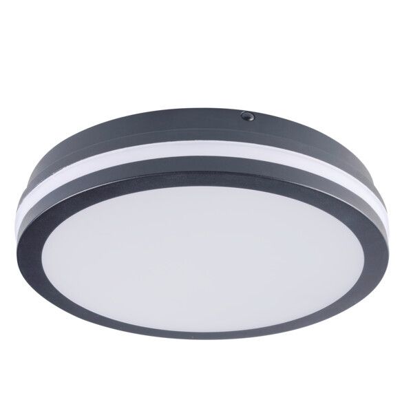 Plafon sufitowy nowoczesny Kanlux Beno biało grafitowy LED 30W 3000K-4000K 3120lm łazienkowy IP65 wym: 5,7 x 26 x 26 cm - 1 szt.