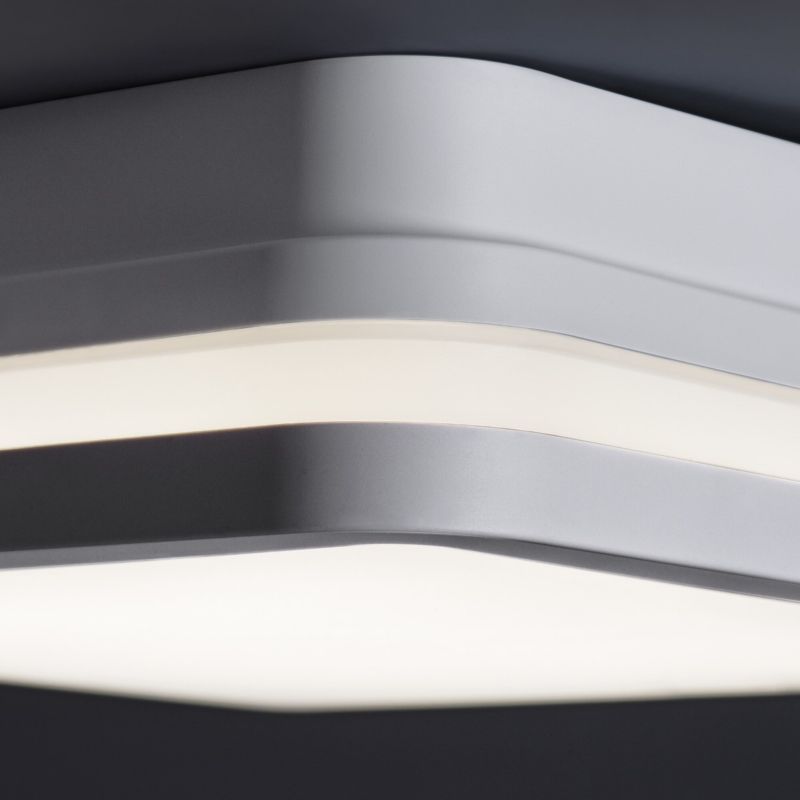 Plafon sufitowy nowoczesny Kanlux Beno biały LED 18W 3000K-4000K 2000lm łazienkowy IP65 wym: 5,7 x 22 x 22 cm - 1 szt.
