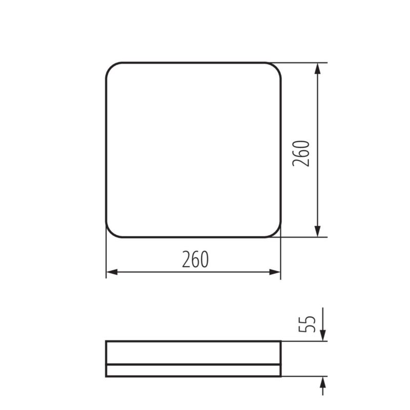 Plafon sufitowy nowoczesny Kanlux Iper biały LED 26W 4000K 3120lm czujnik IP65 wym: 5,5 x 26 x 26 cm tworzywo sztuczne - 1 szt.