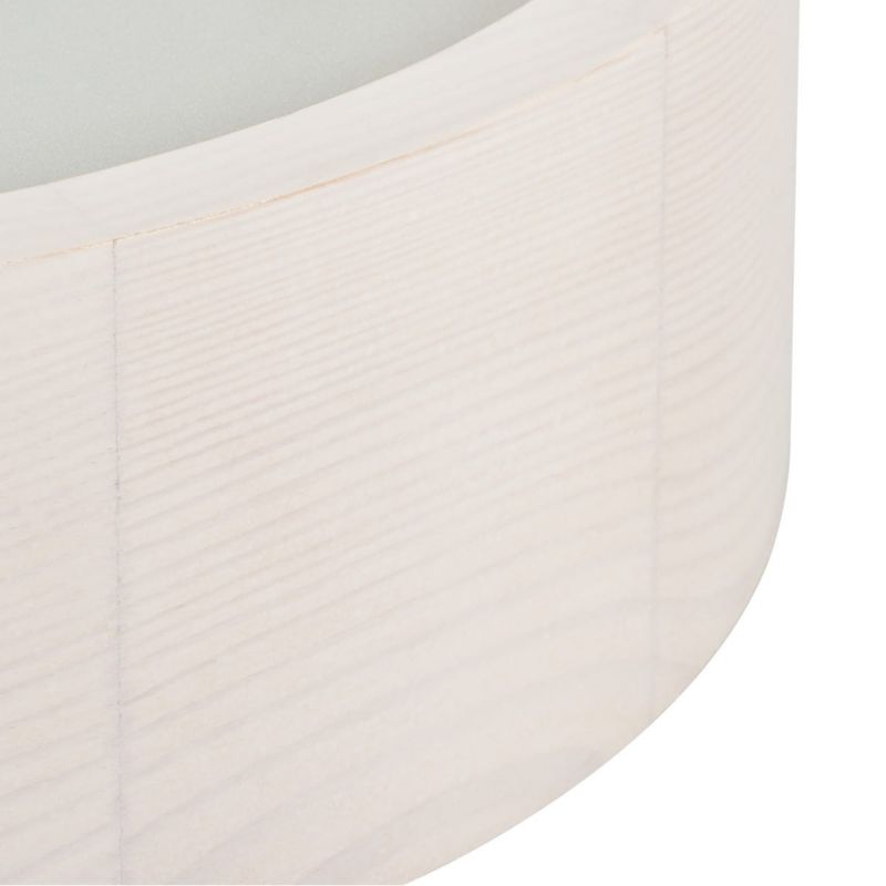 Plafon sufitowy nowoczesny Kanlux Jasmin naturalne drewno-biały  1 x E27 x  IP20 wym: 8 x 28 x 28 cm - 1 szt.