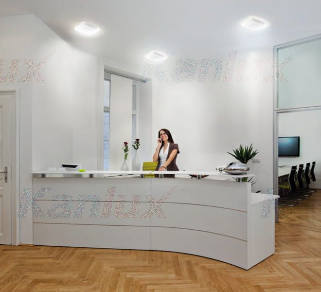 Plafon sufitowy nowoczesny Kanlux Varso biały LED 18W 4000K 1700lm  IP54 wym: 5 x 28 x 28 cm tworzywo sztuczne - 1 szt.