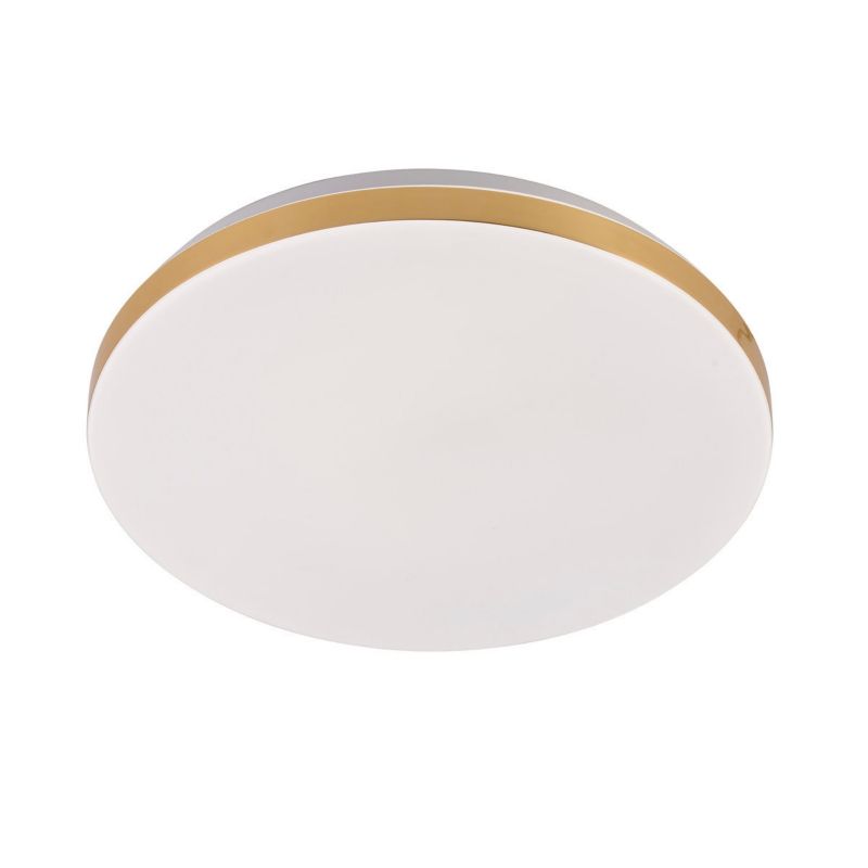 Plafon sufitowy nowoczesny Light Prestige  złoto-biały LED 18W 4000K   IP20 wym: 6,5 x 33 x 33 cm metal - 1 szt.