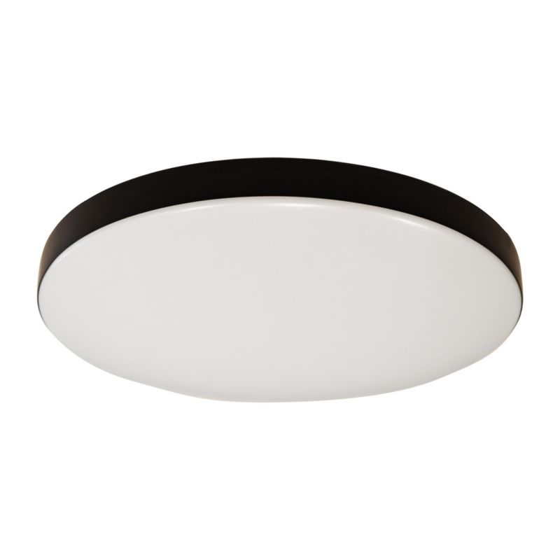 Plafon sufitowy nowoczesny Milagro Maya czarno-biały LED 13W 4000K 1650lm  IP44 wym: 6 x 33 x 33 cm tworzywo sztuczne - 1 szt.