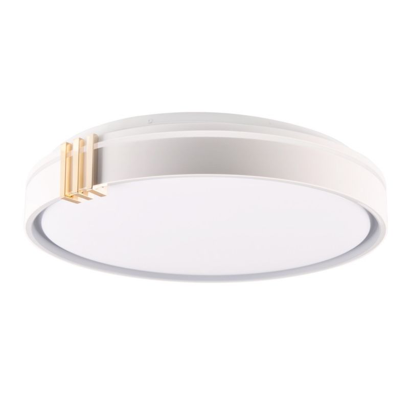 Plafon sufitowy nowoczesny Polux Arletta szaro-złoty-biały LED 72W 3000K-6000K 8000lm  IP44 wym: 8,5 x 48 x 48 cm - 1 szt.
