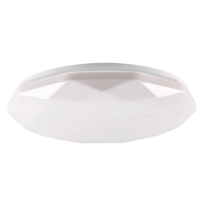 Plafon sufitowy nowoczesny Polux Galaxy biały LED 48W 3000K-6000K 5300lm  IP44 wym: 7 x 38 x 38 cm tworzywo sztuczne - 1 szt.
