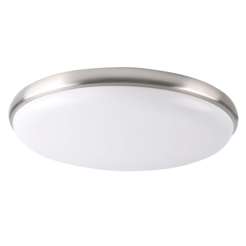 Plafon sufitowy nowoczesny Polux Metis  biały chromowany LED 18W 4000K 1200lm  IP20 wym: 6,8 x 30 x 30 cm - 1 szt.