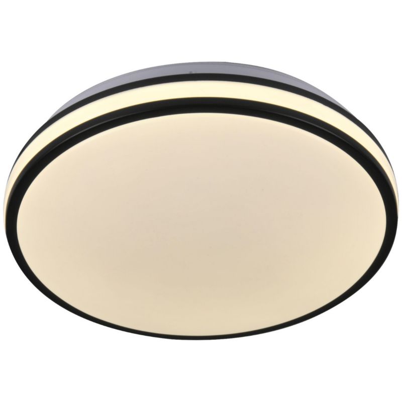 Plafon sufitowy nowoczesny Polux Orbit  czarno-biały LED 24W 4000K 2600lm  IP20 wym: 7 x 38 x 38 cm tworzywo sztuczne - 1 szt.