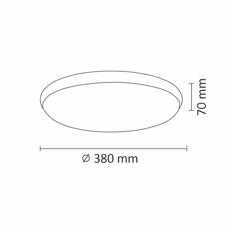 Plafon sufitowy nowoczesny Polux Orbit  czarno-biały LED 24W 4000K 2600lm  IP20 wym: 7 x 38 x 38 cm tworzywo sztuczne - 1 szt.