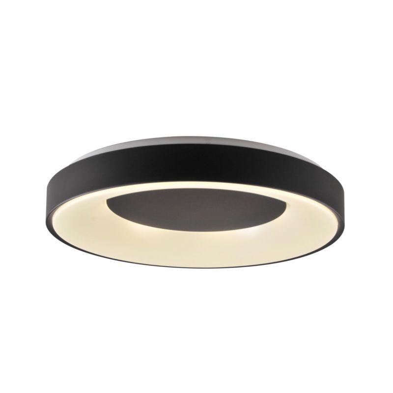 Plafon sufitowy nowoczesny Polux Witold czarno-biały LED 48W 3000K-6000K 5300lm  IP44 wym: 6,5 x 38,5 x 38,5 cm - 1 szt.