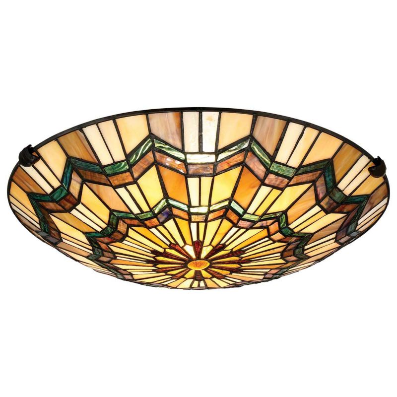 Plafon sufitowy nowoczesny Quoizel Alcott multikolor  2 x E27 x 60W IP20 wym: 13,5 x 42,1 x 42,1 cm - 1 szt.