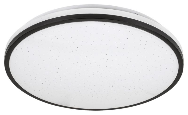 Plafon sufitowy nowoczesny Rabalux Slava czarno-biały LED 18W 3000K 1170lm łazienkowy IP44 wym: 6,5 x 33 x 33 cm metal - 1 szt.