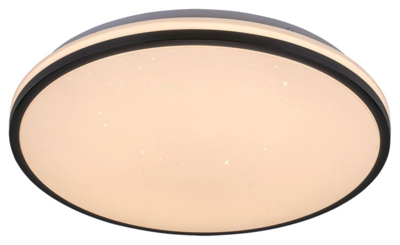Plafon sufitowy nowoczesny Rabalux Slava czarno-biały LED 18W 3000K 1170lm łazienkowy IP44 wym: 6,5 x 33 x 33 cm metal - 1 szt.