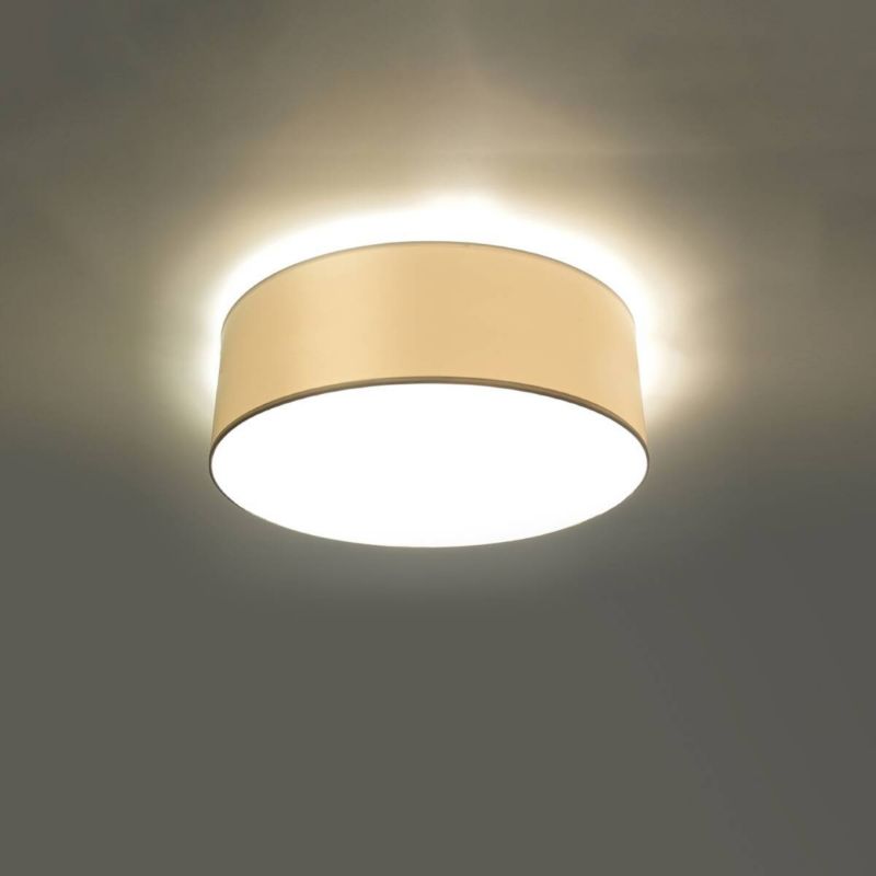 Plafon sufitowy nowoczesny Sollux Lighting Arena biały  1 x E27 x 15W IP20 wym: 11 x 25 x 25 cm - 1 szt.
