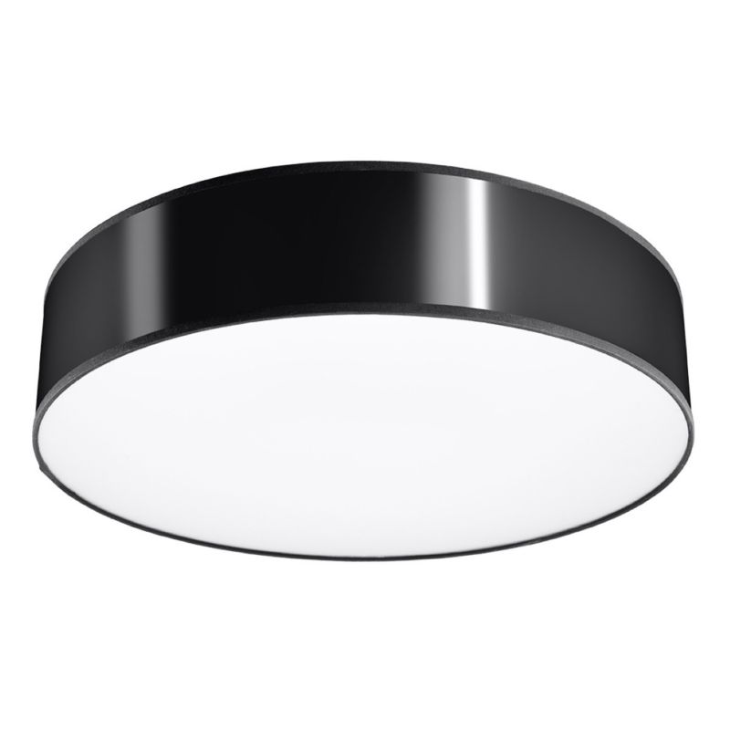 Plafon sufitowy nowoczesny Sollux Lighting Arena czarny  4 x E27 x 15W IP20 wym: 11 x 55 x 55 cm - 1 szt.