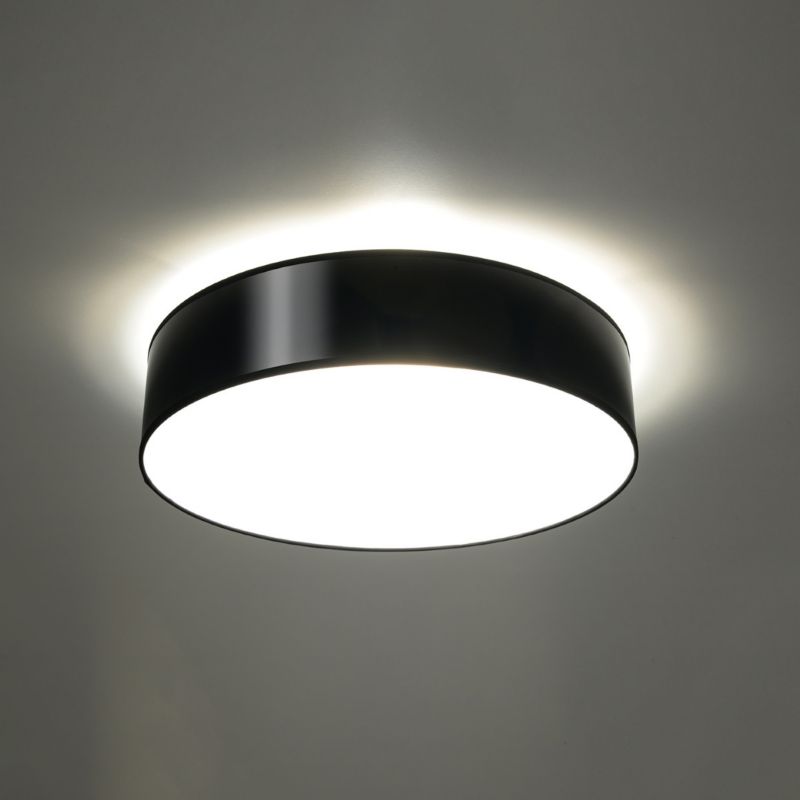 Plafon sufitowy nowoczesny Sollux Lighting Arena czarny  4 x E27 x 15W IP20 wym: 11 x 55 x 55 cm - 1 szt.