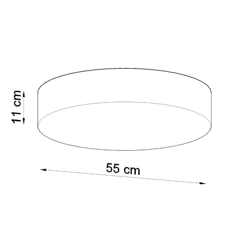 Plafon sufitowy nowoczesny Sollux Lighting Arena czarny  4 x E27 x 15W IP20 wym: 11 x 55 x 55 cm - 1 szt.