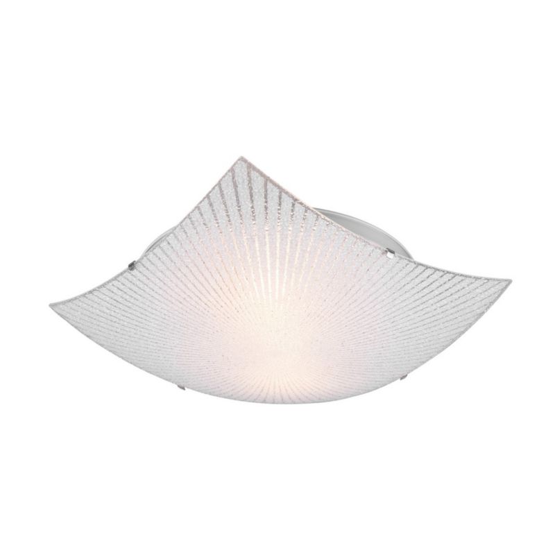 Plafon sufitowy nowoczesny Trio Elisa przezroczysto-biały  2 x E27 x 40W IP20 wym: 9,5 x 40 x 40 cm - 1 szt.