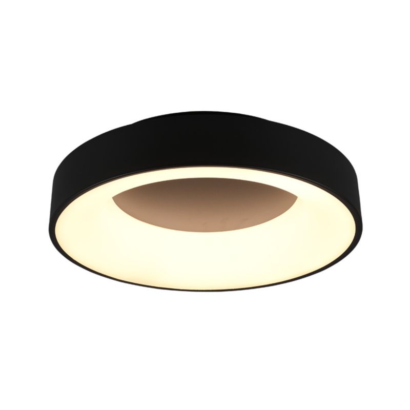 Plafon sufitowy nowoczesny Trio Girona czarno-biały LED 27W 3000K 3100 lm  IP20 wym: 11 x 45 x 45 cm metal - 1 szt.